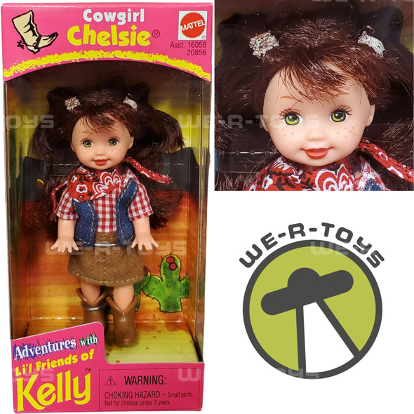 Barbie Adventures with Li'l Friends of Kelly Cowgirl Chelsie Doll Mattel 1998
