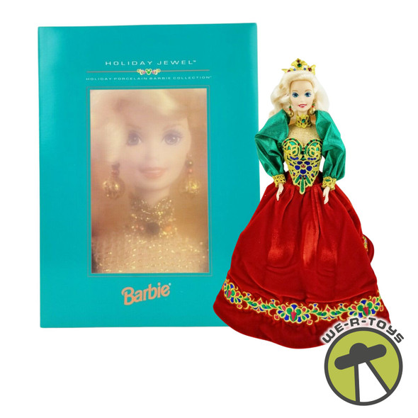 Holiday Jewel Porcelain Barbie Doll 1995 Mattel 14311