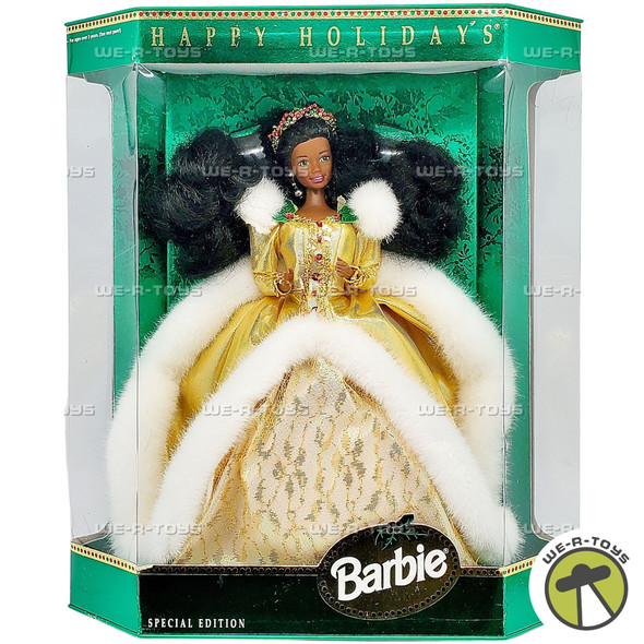 1994 Happy Holidays African American Special Edition Barbie Doll Mattel 12156 1994 Happy Holidays African American Special Edition Barbie Doll Mattel 12156