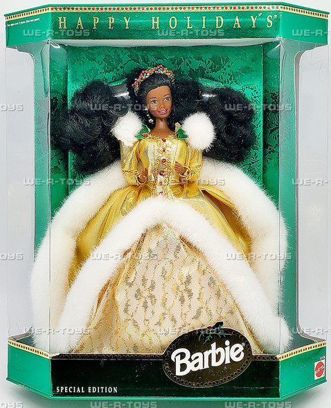 1994 Happy Holidays African American Special Edition Barbie Doll Mattel 12156 1994 Happy Holidays African American Special Edition Barbie Doll Mattel 12156