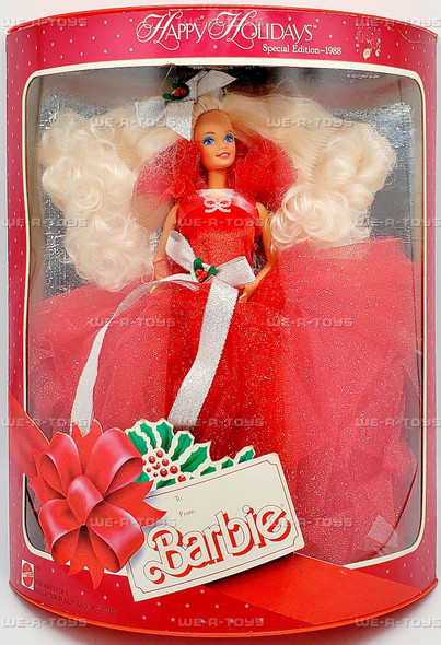 1988 Happy Holidays Special Edition Barbie Doll Mattel No. 1703