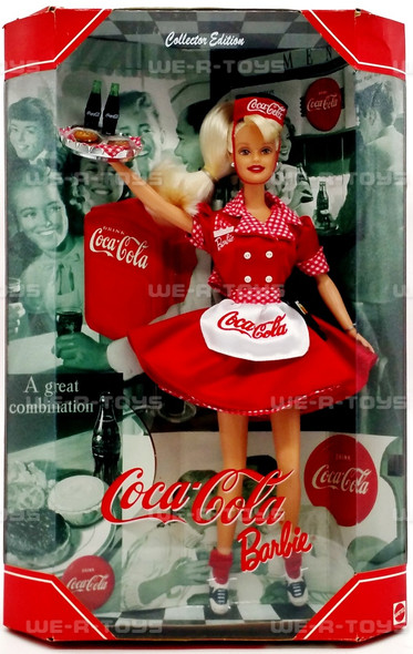 Coca Cola Waitress Barbie Doll 1998 Mattel 22831