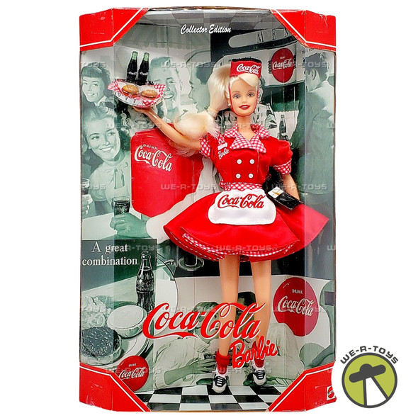 Coca Cola Waitress Barbie Doll 1998 Mattel 22831 Coca Cola Waitress Barbie Doll 1998 Mattel 22831