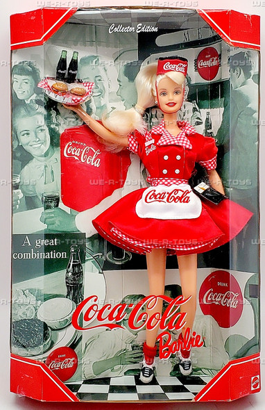 Coca Cola Waitress Barbie Doll 1998 Mattel 22831 Coca Cola Waitress Barbie Doll 1998 Mattel 22831