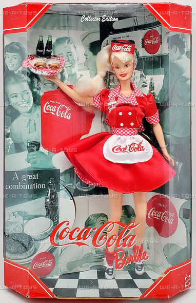 Coca Cola Waitress Barbie Doll 1998 Mattel 22831
