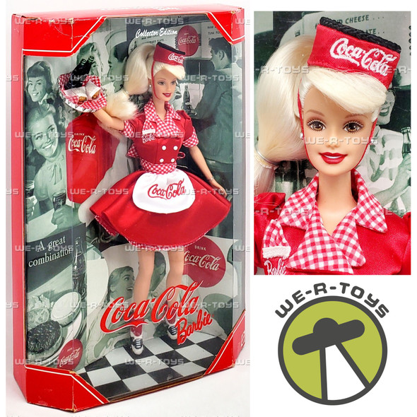 Coca Cola Waitress Barbie Doll 1998 Mattel 22831