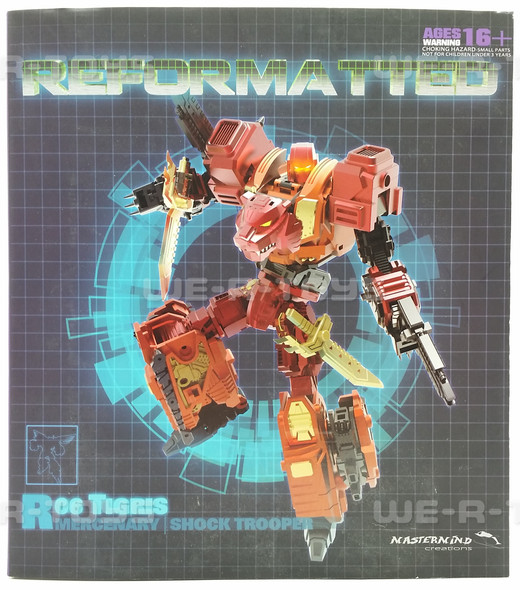 Reformatted R06 Tigris Shock Trooper Mastermind Creations Transforming Robot NIB