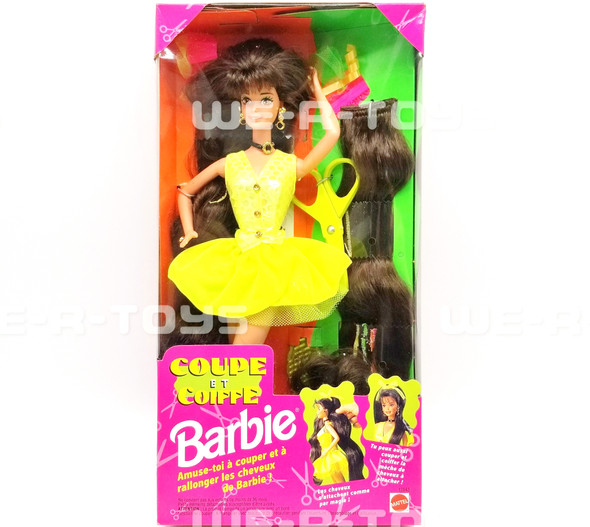 Barbie Coup et Coiffe Hairstyle French Edition Doll Mattel #12643 Brunette NRFB