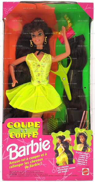 Barbie Coup et Coiffe Hairstyle French Edition Doll Mattel #12643 Brunette