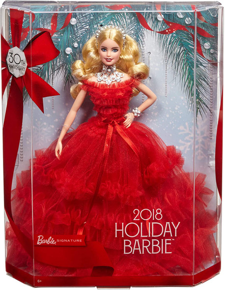 2018 Holiday Barbie Doll Barbie Signature Collection Mattel FRN69