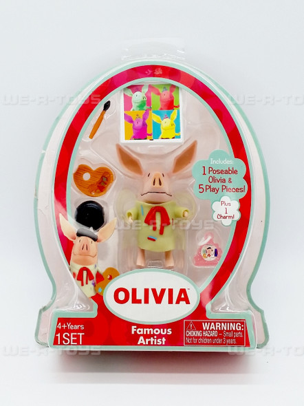 Olivia Famous Artist 3" Poseable Figure & 5 Play Pieces Set Spin Master NRFP