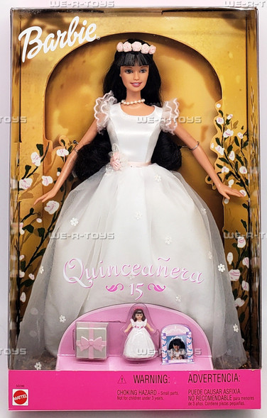 Barbie Quinceanera 15 Doll In White Gown 2000 Mattel #50286 New
