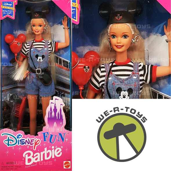 Disney Fun Barbie Doll Disney World Exclusive Fourth Edition 1996 Mattel 17058