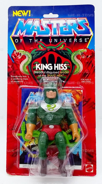 MOTU Masters of the Universe King Hiss 6 Action Figure 1985 Mattel No 2420 NEW
