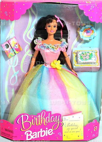 1997 Birthday Barbie Doll Brunette The Prettiest Way To Celebrate Your Birthday