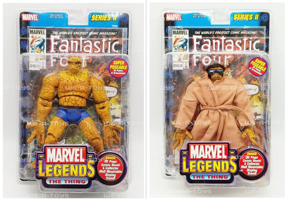 Marvel Legends The Thing Series II Lot of 2 Action Figures and Comic Book NRFP