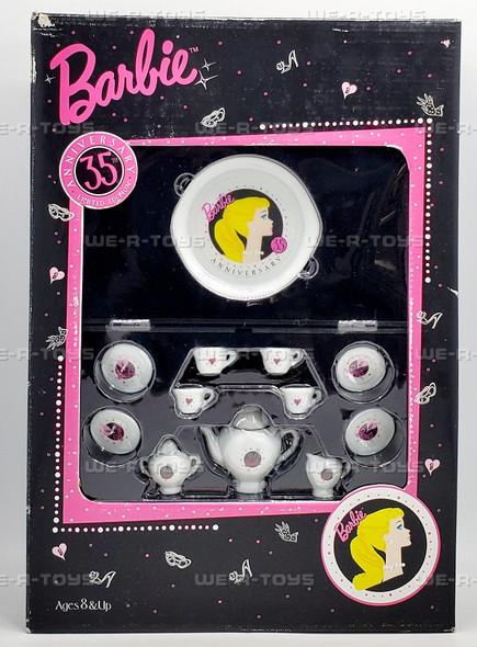 1994 Barbie Miniature Nostalgic China Tea Set 35th Anniversary Limited Edition