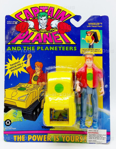 Captain Planet and the Planeteers Wheeler Action Figure with Tread Pack 1992 NRFP