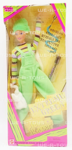 Barbie Teen Skipper Extreme Green Doll 1997 Mattel No 19666 NRFB
