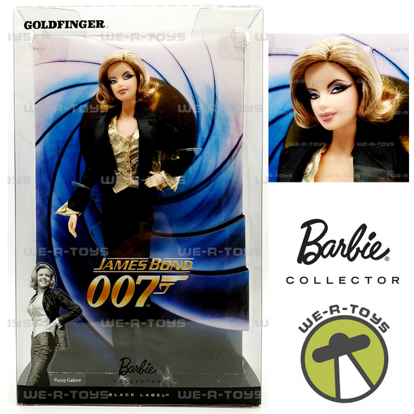 Pussy Galore Barbie Doll James Bond 007 Goldfinger Black Label Mattel R4465