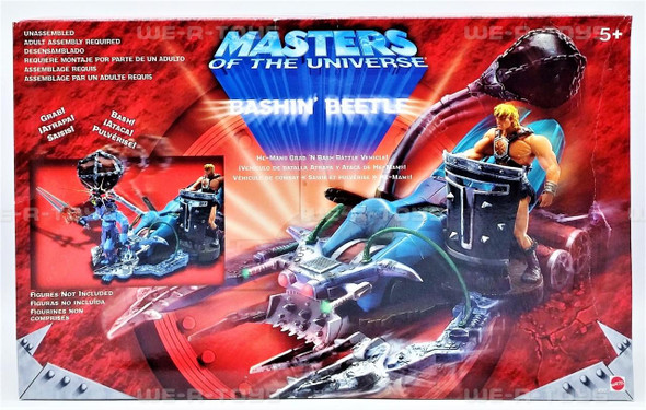 MOTU Masters of the Universe Bashin Beetle He-Man Battle Vehicle 2002 COMPLETE