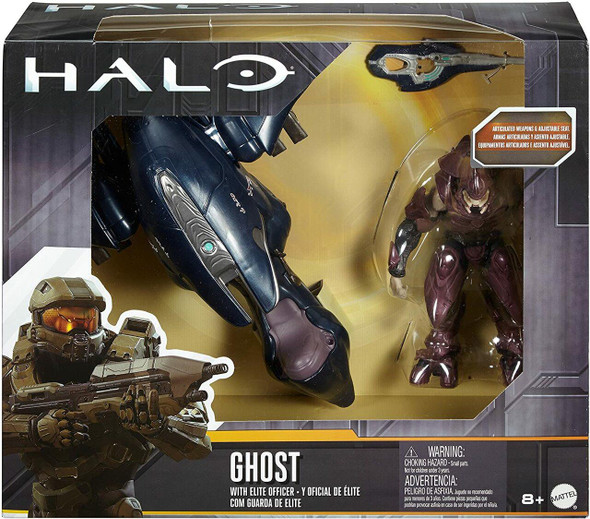 Halo HALO Ghost with Elite Officer 6 Scale Action Figure Set 2016 Mattel #DNT97