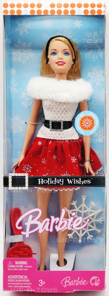 Holiday Wishes Barbie Doll 2007 Mattel J9207 NEW