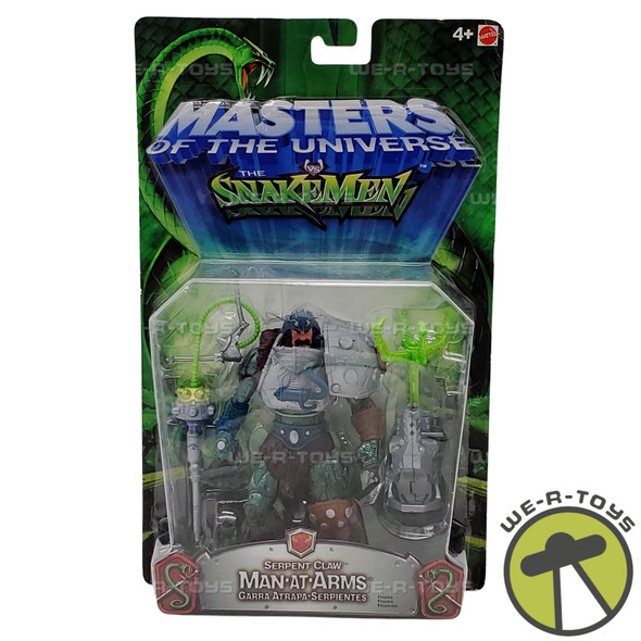 Masters of the Universe Snakemen Man-at-Arms Figure MOTU 2003 Mattel B4080 MOC