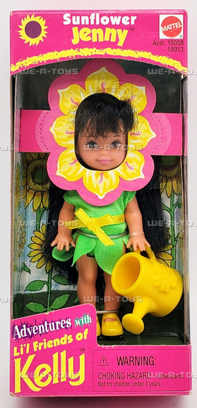 Barbie Adventures with Li'l Friends of Kelly Sunflower Jenny Doll 1998 Mattel