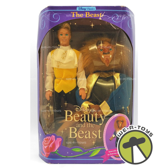 Disney Classics The Beast Male Doll Beauty & The Beast and Mask 1991 Mattel 2436