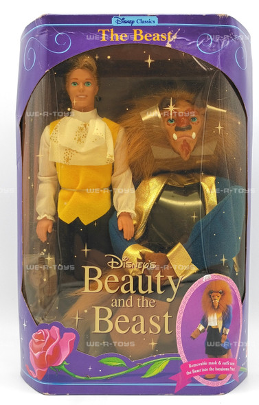 Disney Classics The Beast Male Doll Beauty & The Beast and Mask 1991 Mattel 2436