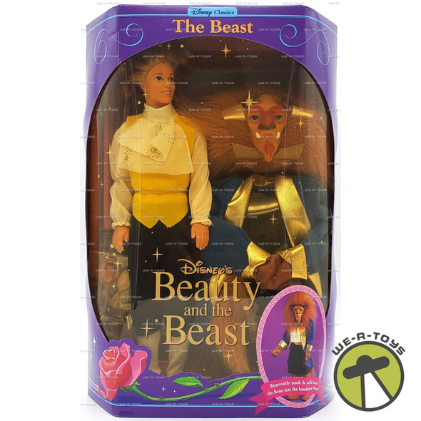 Disney Classics The Beast Male Doll Beauty & The Beast and Mask 1991 Mattel 2436
