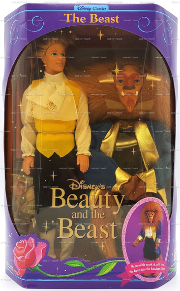 Disney Classics The Beast Male Doll Beauty & The Beast and Mask 1991 Mattel 2436