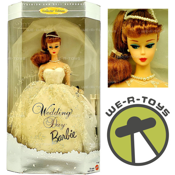 Wedding Day Barbie Doll Redhead 1961 Reproduction 1996 Mattel 17120