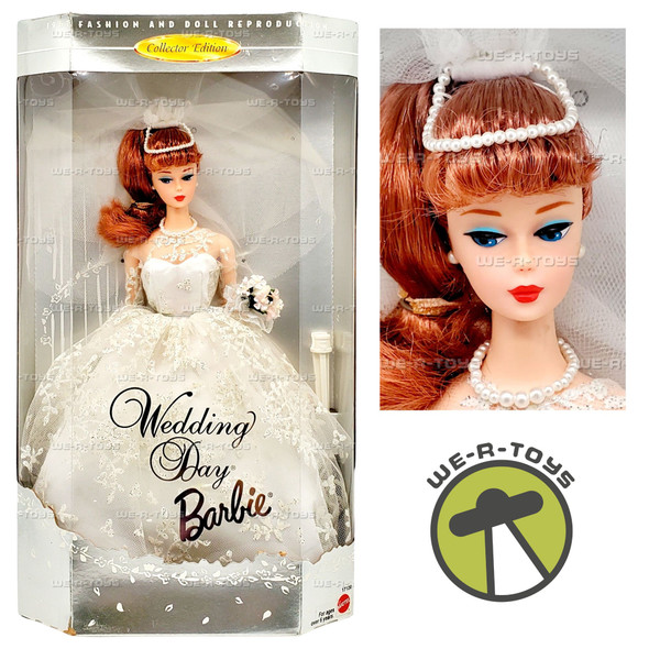 Wedding Day Barbie Redhead 1961 Reproduction Doll 1996 Mattel 17120