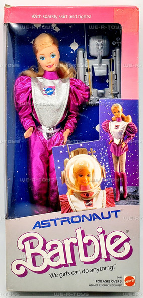 Barbie Astronaut Doll with Sparkly Skirt and Tights 1985 Mattel #2449