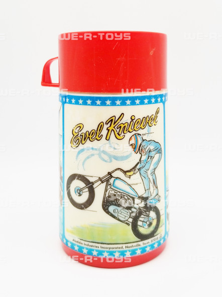 Evel Knievel Aladdin Industries Thermo Bottle Cup 1974 USED
