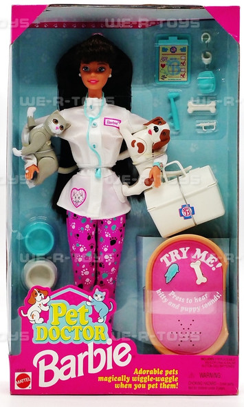 Barbie Pet Doctor Doll Brunette 1996 Mattel 16458