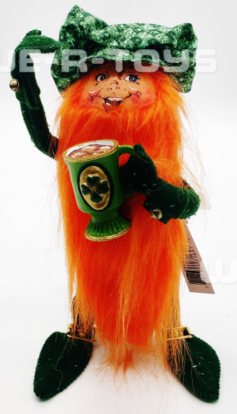 Annalee Mobilitee 2007 Toast to the Irish Leprechaun 10" Wired Doll 169307 MINT