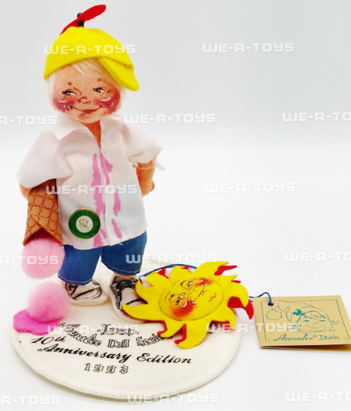 Annalee 1993-1994 Anniversary Ice Cream Logo Kid Wired Doll 9653