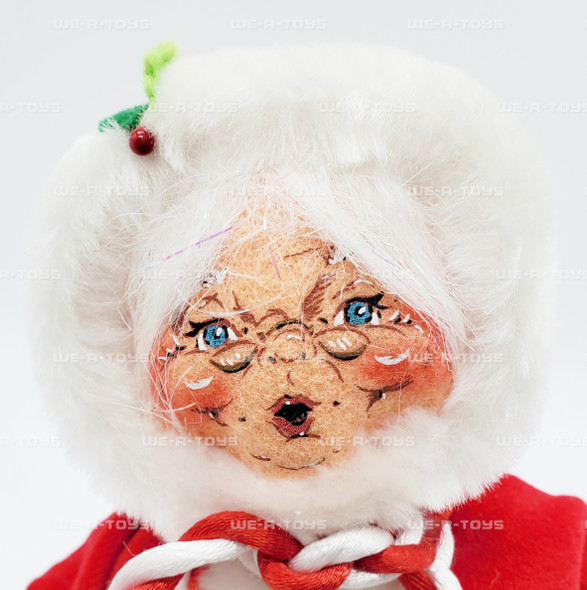 Annalee Mobilitee Dolls 2007 Peppermint Mrs Santa 9" Wired Doll No 590107 MINT