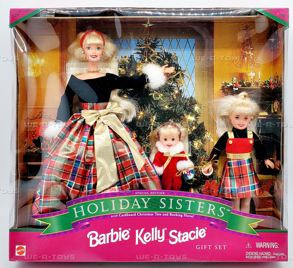 Holiday Sisters Barbie Kelly & Stacie Doll Giftset 1998 Mattel 19809