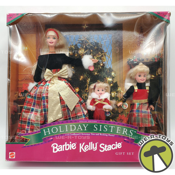 Holiday Sisters Barbie Kelly & Stacie Doll Giftset 1998 Mattel 19809