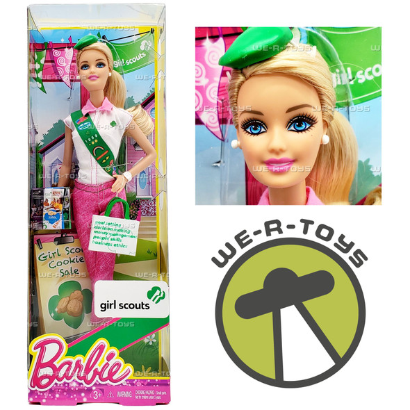 Girl Scouts Barbie Doll Blonde Girl Scouts Cookie Sale 2013 Mattel BJP31