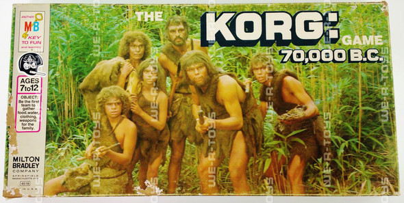 Korg 70000 BC Board Game No 4519 Milton Bradley 1974 COMPLETE