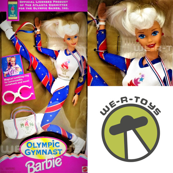 Barbie Olympic Gymnast Doll Atlanta 1995 Mattel #15123 - We-R-Toys