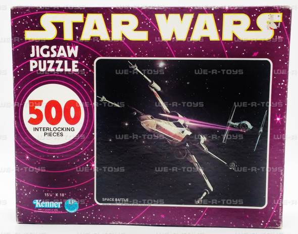 Star Wars Space Battle X Wing and TIE Fighter Jigsaw Puzzle 40110 Kenner 1977 NRFB