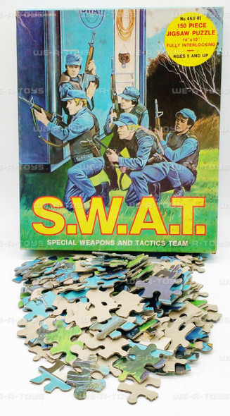 SWAT Interlocking Jigsaw Puzzle 46301 HG Toys 1975 COMPLETE