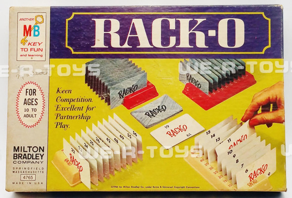 RACK-O Game No 4765 Milton Bradley 1966 Made in USA COMPLETE