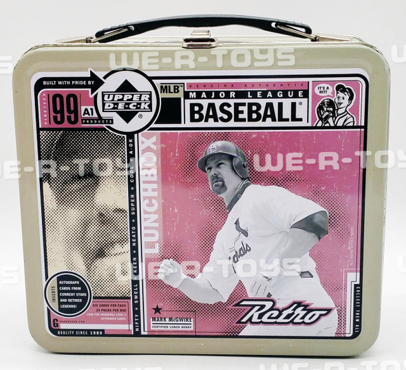 MLB Featuring Mark McGwire 1999 Upper Deck Tin Lunchbox Retro USED